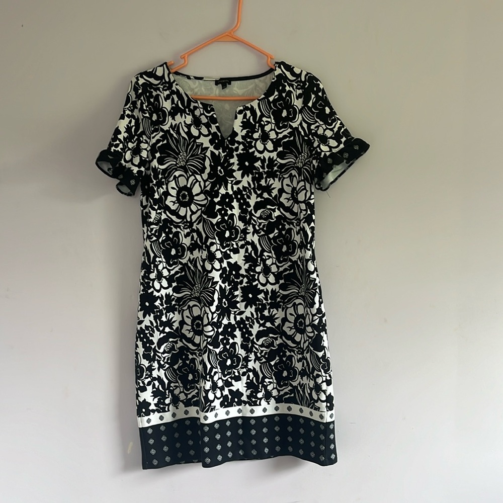 Talbot’s Black and White Dress- Size L